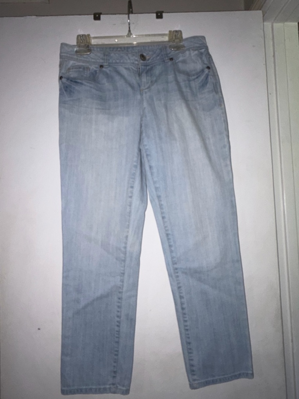 LC Lauren Conrad Light Wash Straight-Leg Jeans